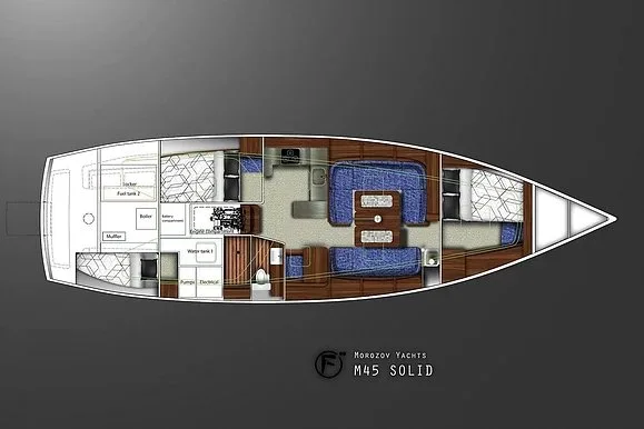 Morozov Yachts M45 Solid Classic Cruiser — photo 3
